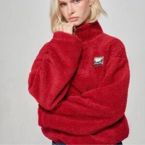 Red Fleece Pullover